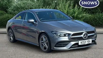 Used Mercedes CLA200 AMG line 163 HP (119 kW) 2021 Grey Coupe