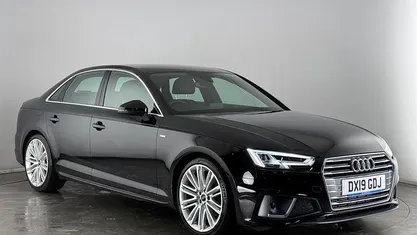 Used Audi A4 S-Line 150 HP (110 kW) 2019 Black Sedan