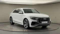 Glacier white metallic/glacier white metallic Used 2022 Audi Q8 S-Line SUV | £40,000 (Good price)