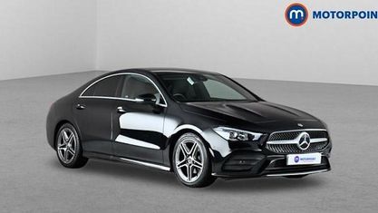 Begagnad Mercedes CLA180 AMG line 136 HK (100 kW) 2021 Svart Sedan