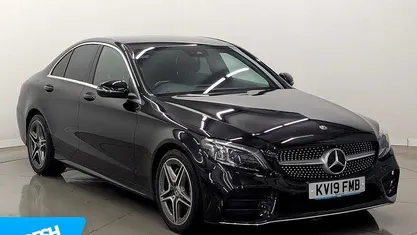 Used Mercedes C200 AMG Line Premium 184 HP (135 kW) 2019 Black Sedan