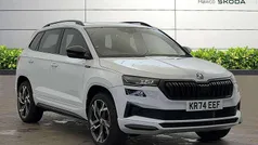Moon white metallic Used 2024 Skoda Karoq SportLine SUV | £30,995 (Fair price)