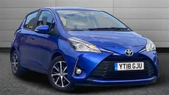 Blue Used 2018 Toyota Yaris Hatchback | £9,995 (Fair price)