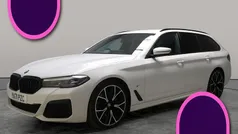 White Used 2022 BMW 520 M Sport Estate | £29,910 (Fair price)