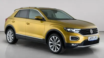 Used VW T-Roc SEL 150 HP (110 kW) 2020 Yellow SUV
