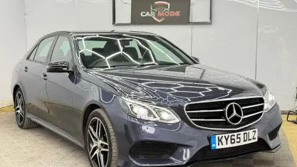 Used Mercedes E220 AMG 177 HP (130 kW) 2015 Blue Sedan