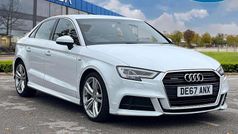 White Used 2017 Audi A3 S-Line Sedan | £14,790 (Fair price)