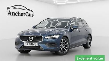 Second-hand Volvo V60 Momentum 163 CP (119 kW) 2021 Albastru Break