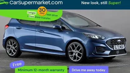 Usado Ford Fiesta ST-Line 101 HP (74 kW) 2022 Azul Citadino