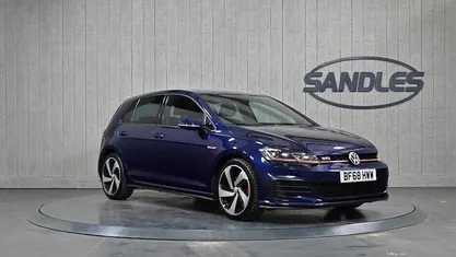 Used VW Golf VII GTI 230 HP (169 kW) 2018 Blue Hatchback
