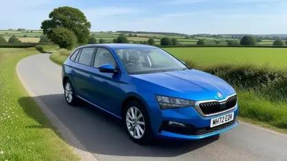 Used Skoda Scala SE L 110 HP (80 kW) 2023 Blue Hatchback