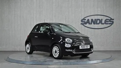 Used Fiat 500 Lounge 69 HP (50 kW) 2019 Black Hatchback