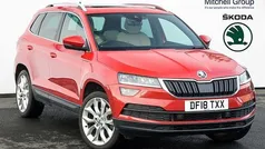 Velvet red metallic Used 2018 Skoda Karoq SUV | £15,495 (Fair price)