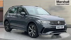 Dolphin grey metallic Used 2021 VW Tiguan R-line SUV | £24,150 (Fair price)