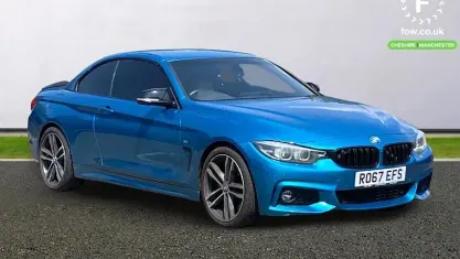 Used BMW 440 M Sport 326 HP (239 kW) 2017 Blue Cabriolet