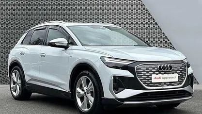 White Used 2023 Audi Q4 e-tron S-Line SUV | £26,900 (Good price)