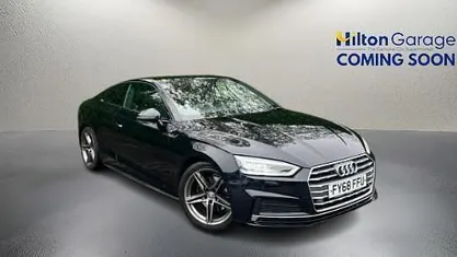 Used Audi A5 S-Line 150 HP (110 kW) 2018 Black Coupe