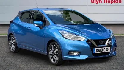 Used Nissan Micra Acenta 90 HP (66 kW) 2018 Blue Hatchback