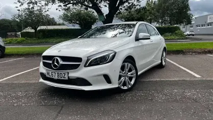 Used Mercedes A200 Premium 136 HP (100 kW) 2017 White Hatchback