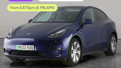 Used Tesla Model Y Long Range AWD 378 kW (514 HP) 2023 Blue SUV