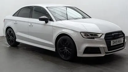 Used Audi A3 Black Edition 150 HP (110 kW) 2019 White Sedan