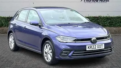 Used VW Polo Style 95 HP (69 kW) 2022 Purple Hatchback
