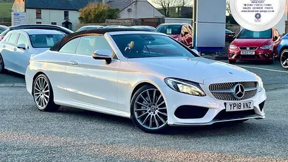 White Used 2018 Mercedes C250 AMG line Cabriolet | £16,999 (Fair price)