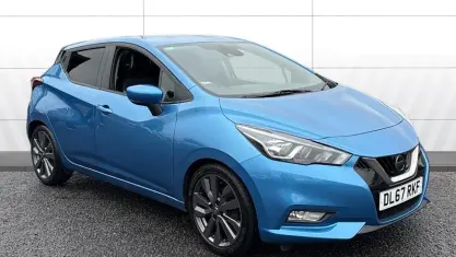 Used Nissan Micra Tekna 90 HP (66 kW) 2017 Blue Hatchback