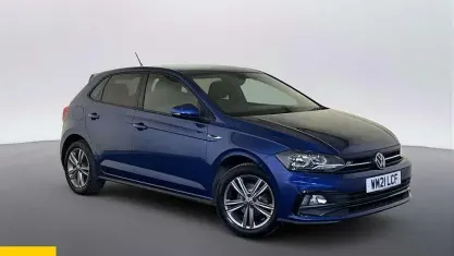 Used VW Polo R-line 95 HP (69 kW) 2021 Blue Hatchback
