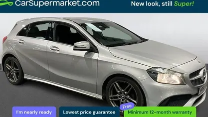 Used Mercedes A200 AMG line 136 HP (100 kW) 2017 Silver Hatchback