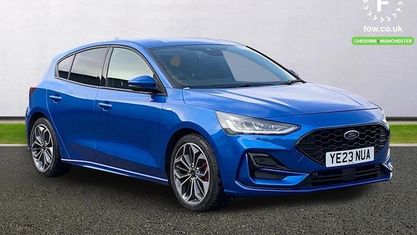 Begagnad Ford Focus ST-Line X 125 HK (91 kW) 2023 Blå Halvkombi