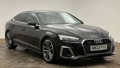 Used Audi A5 Sportback S-Line 204 HP (150 kW) 2022 Black Hatchback
