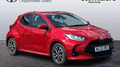 Red Used 2022 Toyota Yaris Hybrid Design Hatchback | £16,500 (Fair price)