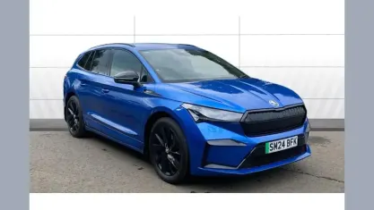 Used Skoda Enyaq iV SportlinePlus 210 kW (286 HP) 2024 Blue SUV