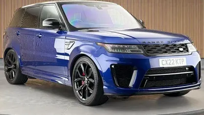 Used Land Rover Range Rover Sport SVR 575 HP (422 kW) 2021 Blue SUV
