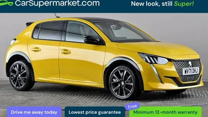 Used Peugeot 208 Premium 131 HP (96 kW) 2021 Yellow Hatchback