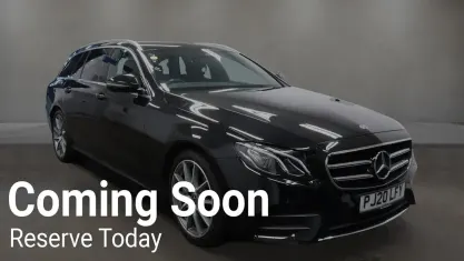 Used Mercedes E350 AMG line 286 HP (210 kW) 2019 Black Estate