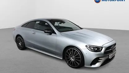 Silver Used 2022 Mercedes E300 AMG line Coupe | £34,849 (Fair price)