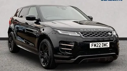 Metallic santorini black Used 2022 Land Rover Range Rover evoque SE Dynamic Hatchback | £26,490 (Fair price)