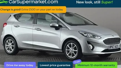 Used Ford Fiesta Zetec 101 HP (74 kW) 2018 Silver Hatchback