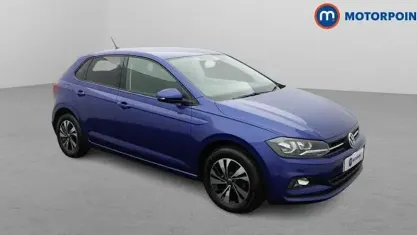 Used VW Polo Match 95 HP (69 kW) 2021 Blue Hatchback