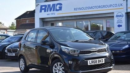 Begagnad Kia Picanto 67 HK (49 kW) 2018 Svart Halvkombi