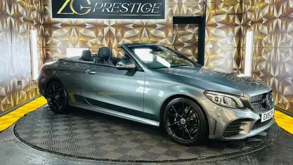Second-hand Mercedes C220 AMG Line Premium 194 CP (142 kW) 2019 Gri Cabrio