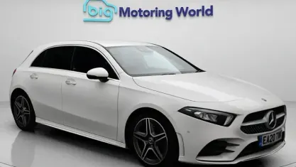 Used Mercedes A180 AMG line 116 HP (85 kW) 2020 White Hatchback