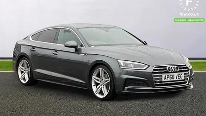 Used Audi A5 Sportback S-Line 150 HP (110 kW) 2019 Grey Hatchback