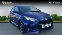 Blue Used 2022 Toyota Yaris Hybrid Design Hatchback | £16,490 (Fair price)