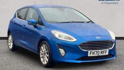 Used Ford Fiesta Titanium 125 HP (91 kW) 2021 Blue Hatchback