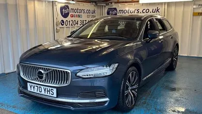 Used Volvo V90 Inscription 340 HP (250 kW) 2021 Blue Estate