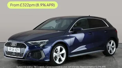 Blue Used 2024 Audi A3 Sportback S-Line Hatchback | £23,531 (Fair price)