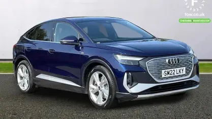 Used Audi Q4 Sportback e-tron S-Line 219 kW (299 HP) 2022 Blue SUV